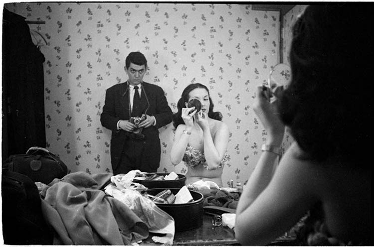 Self portrait with showgirl Rosemary Williams 1948