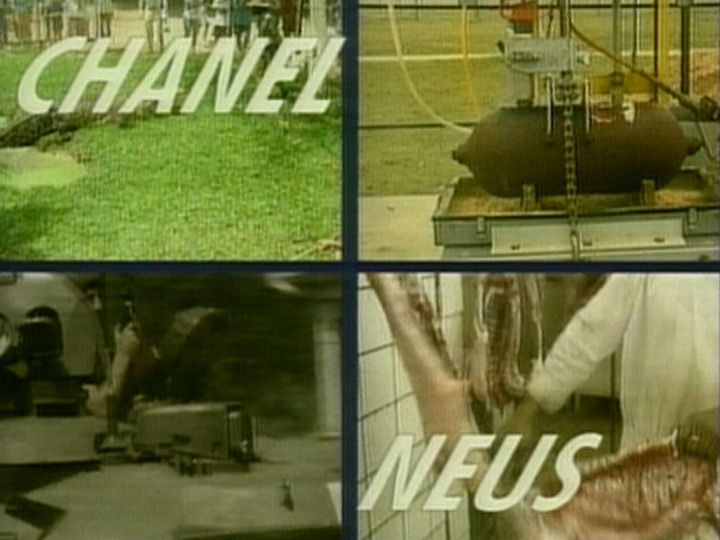 Chanel 9 news opening titles, a quad split of different footage
