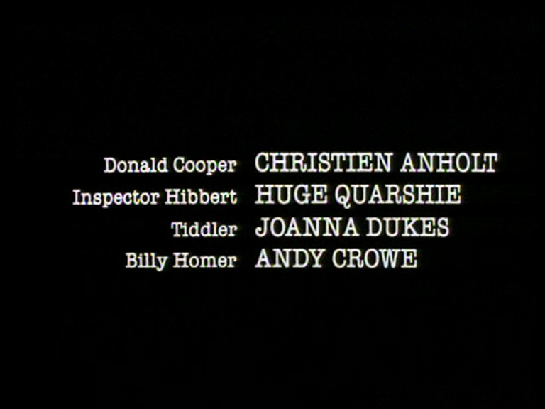 The Last Word Part Two credit sequence, featuring Hugh Quarshie as Inspector Hibbert