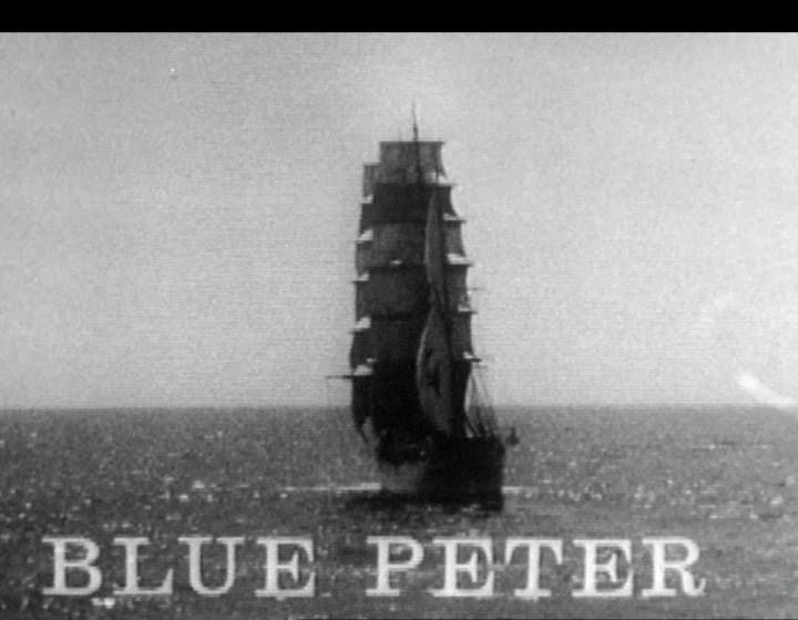 Blue Peter titles - with artefact on right