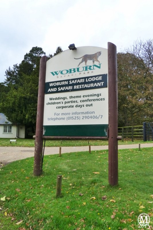 The original Woburn Safari Park sign
