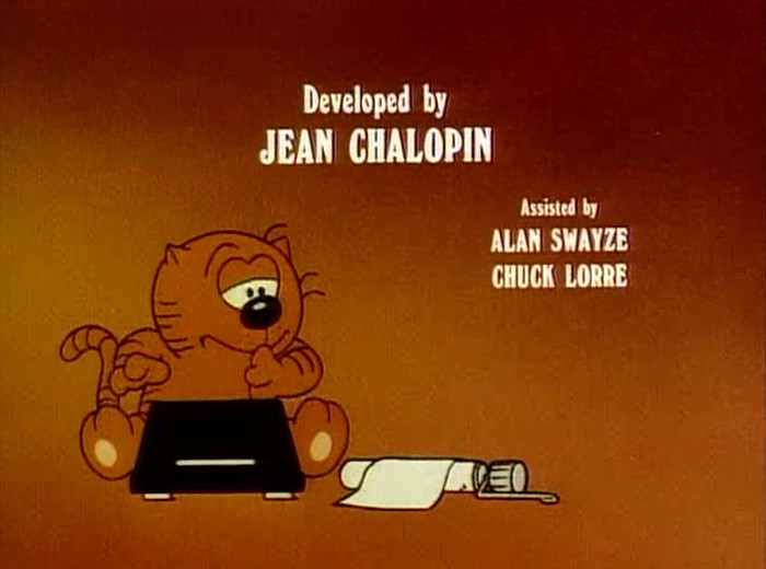 The typewriter has fallen off / Developed by Jean Chalopin / Assisted by Alan Swayze Chuck Lorre