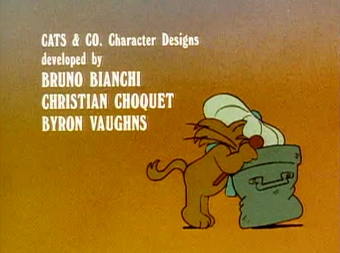 Riff-Raff rooting around in a bin / Cats & Co Character Designs