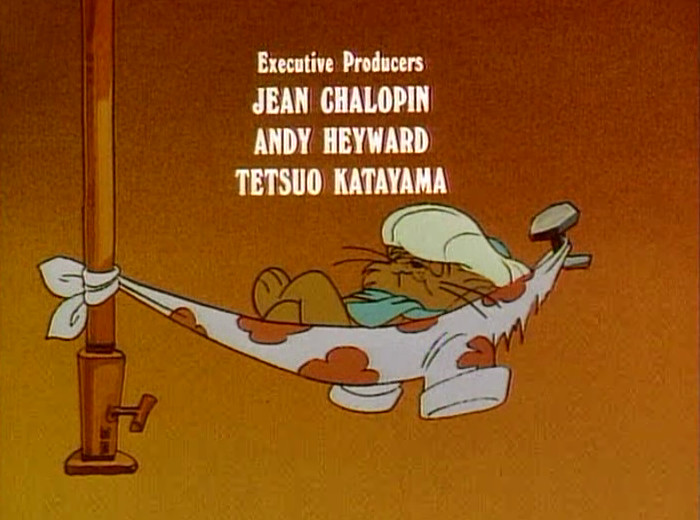 Riff-Raff sleeping in a hammock / Executive Producers
