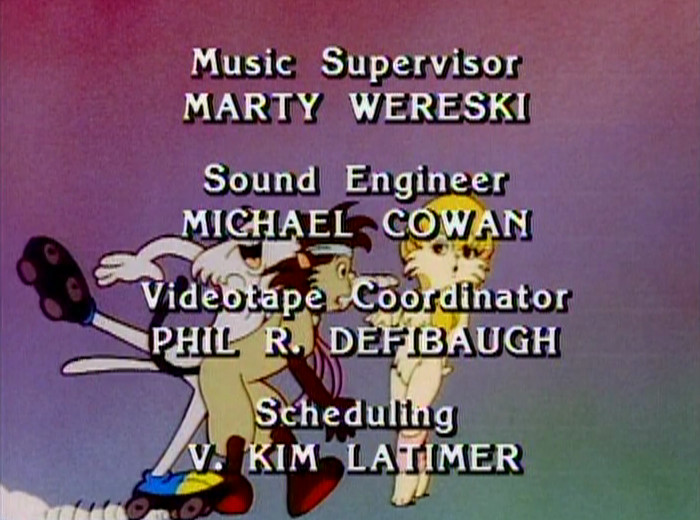 Music Supervisor and Sound Engineer in ugly video credits