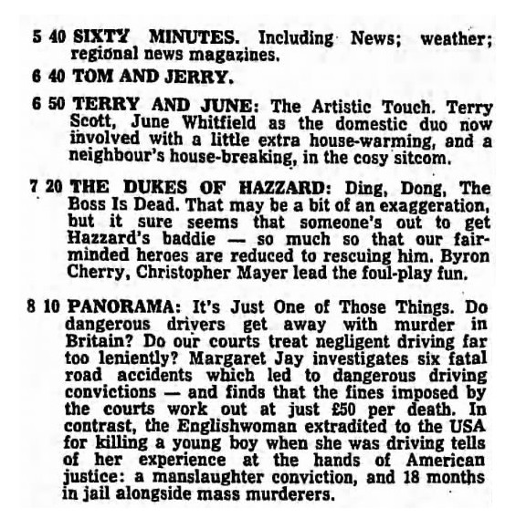 6.50 Terry and June / The Artistic Touch. Terry Scott, June Whitfield as the domestic duo now involved with a little extra house-warming, and a neighbour's house-breaking, in the cosy sitcom.