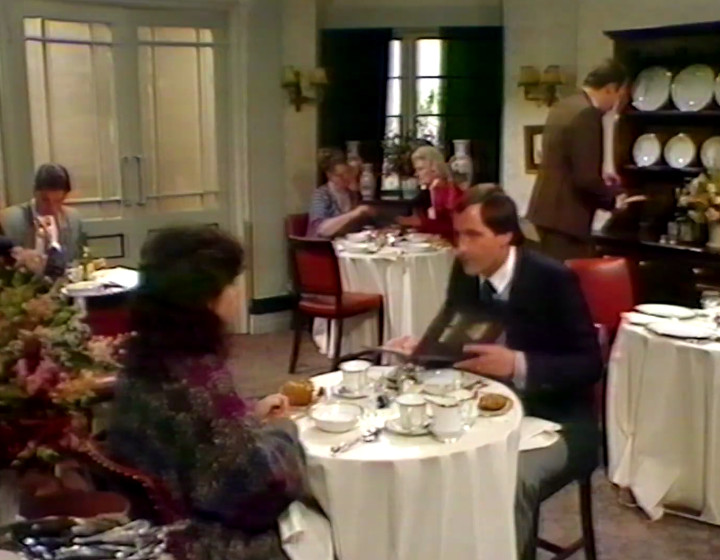 Now Something Else: Rory Bremner as Basil, and a set which is virtually identical to the main dining room set in the real show