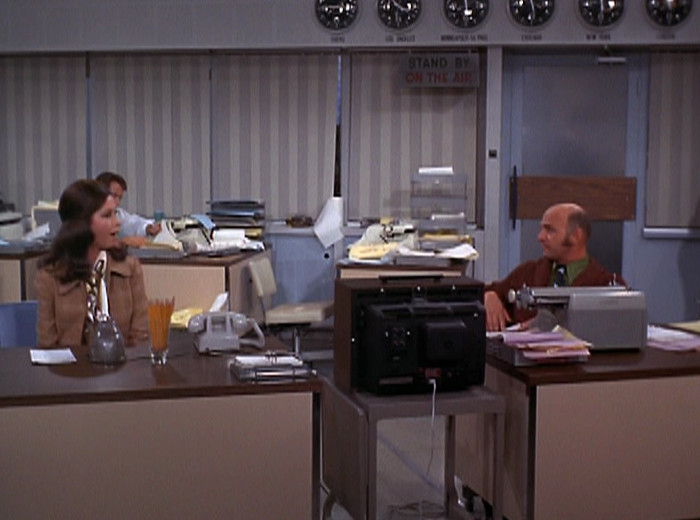 Mary and Murray in the newsroom