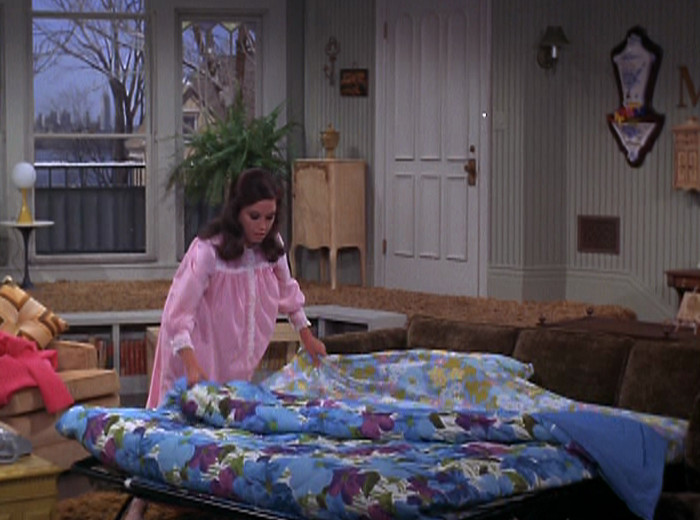 Mary with butterflies on the wall