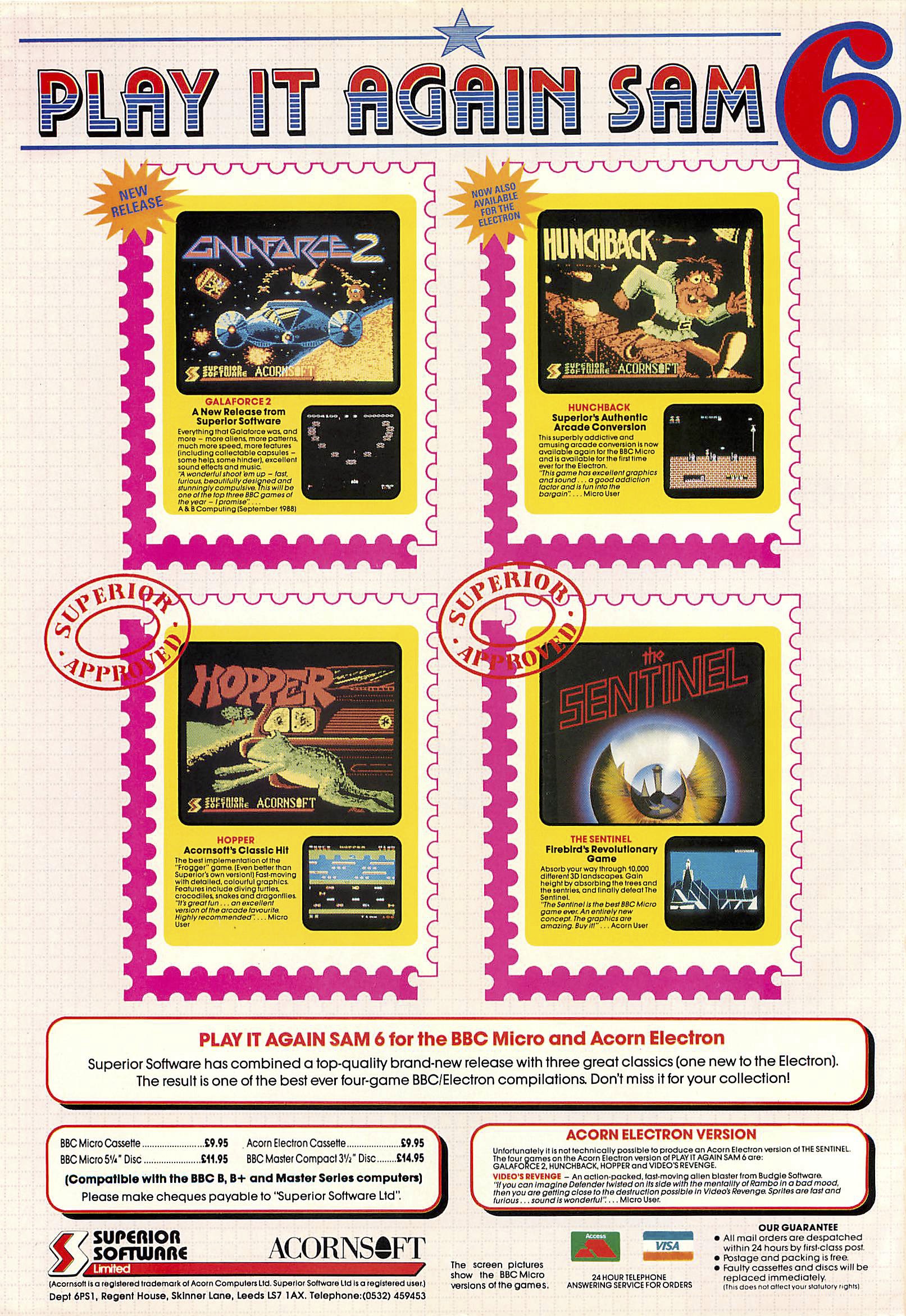 Play It Again Sam 6 advert